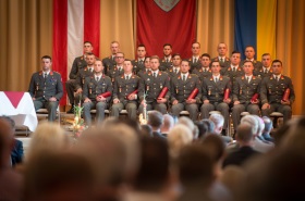 Der Ausmusterungsjahrgang „Fürst zu Löwenstein“. ©ÖBH/Gerhard Hammler